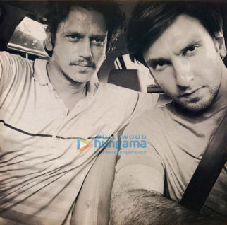on the sets of the movie Gully Boy