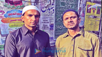 on the sets of the movie Gully Boy
