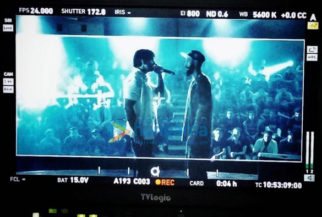 on the sets of the movie Gully Boy