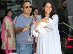 Surveen Chawla is all set to bring her daughter Eva home and the Sacred Games actress is all smiles for camera!
