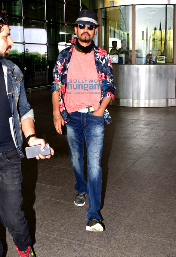 Irrfan Khan snapped at the Mumbai airport Irrfan Khan snapped at the Mumbai airport