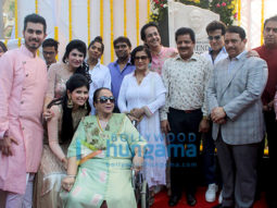 Johny Lever, Udit Narayan and Jeetendra snapped at the road naming ceremony after late Mahendra Kapoor