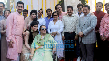 Johny Lever, Udit Narayan and Jeetendra snapped at the road naming ceremony after late Mahendra Kapoor