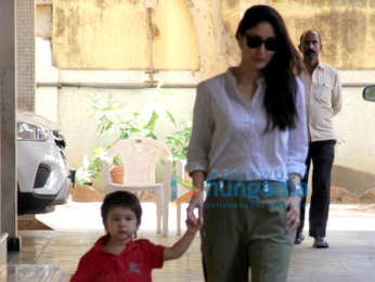Kareena Kapoor Khan and Taimur Ali Khan snapped outside a school in Bandra