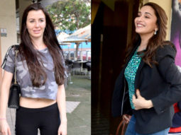 Madhuri Dixit & Arbaaz Khan GF Giorgia Andriana SPOTTED at PVR Juhu