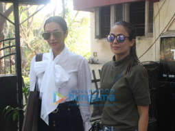 Malaika Arora and Amrita Arora spotted at Tip & Toe in Bandra