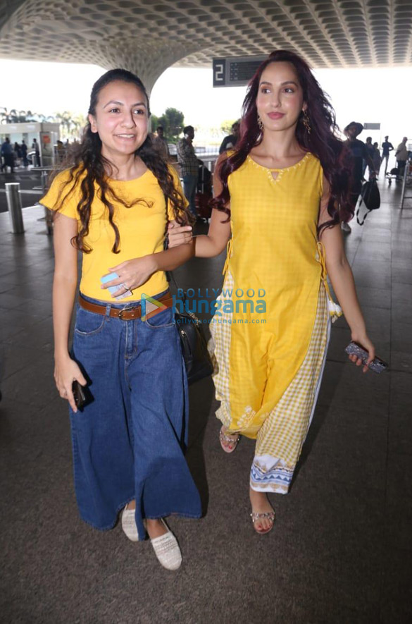 nora fatehi snapped at the airport 1