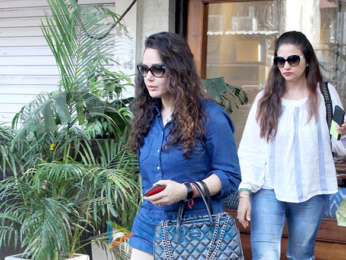 Preity Zinta snapped at a cafe in Mumbai