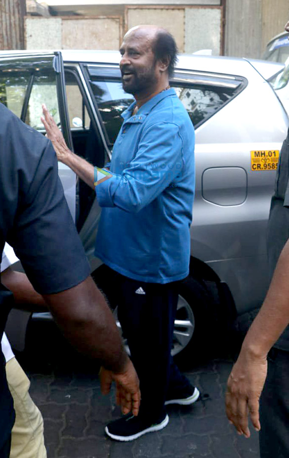 rajinikanth snapped during a shoot in bandra 6