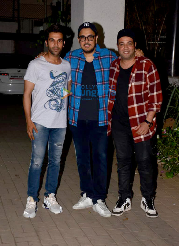 Rajkummar Rao, Dinesh Vijan and Varun Sharma spotted at Maddock Films’ office