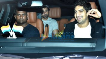 Ranbir Kapoor, Alia Bhatt and Ayan Mukerji spotted at Karan Johar’s residence