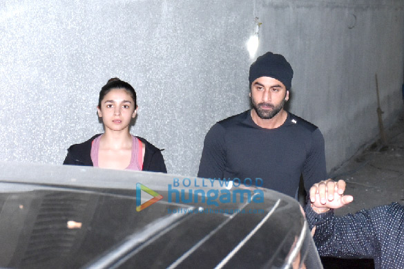 Ranbir Kapoor and Alia Bhatt snapped at Old Dharma Productions’ office in Khar