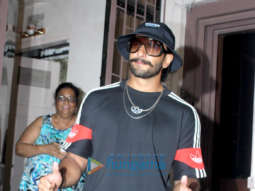 Ranveer Singh spotted at a recording studio in Bandra