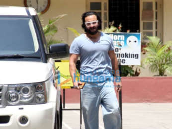 Saif Ali Khan, Janhvi Kapoor and Georgia Andriani spotted at the gym