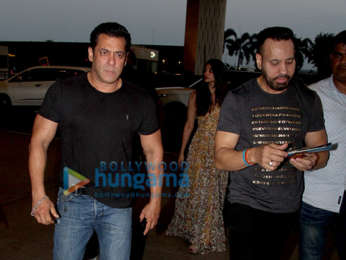 Salman Khan and Daisy Shah snapped at the airport