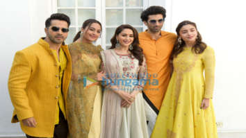 Sonakshi Sinha, Madhuri Dixit, Alia Bhatt, Varun Dhawan and Aditya Roy Kapur snapped during ‘Kalank’ promotions in Delhi