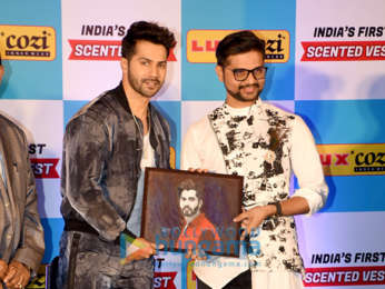 Varun Dhawan graces the launch of Lux Cozi Scented vests