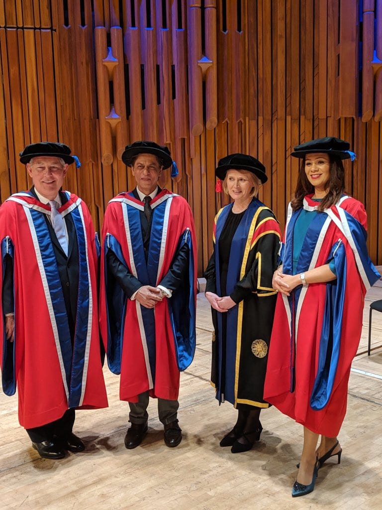 “I believe that charity should be done in silence and with dignity” - Shah Rukh Khan felicitated with an Honorary Doctorate by The University of Law in London