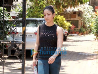 Yami Gautam spotted at a yoga class in Bandra