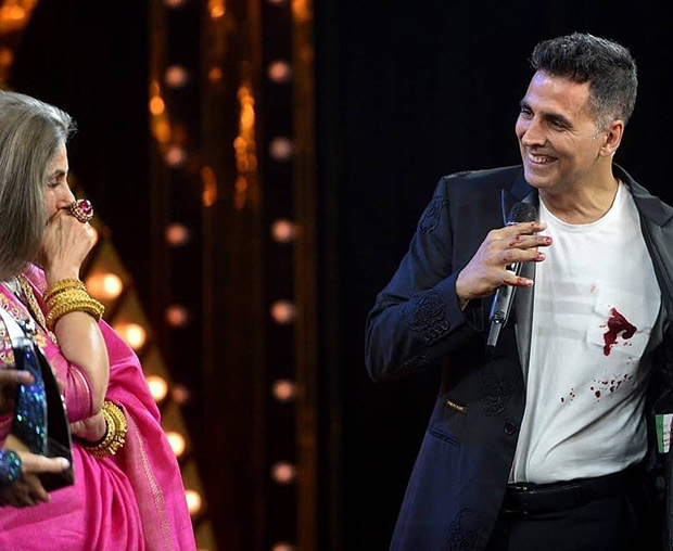 When Akshay Kumar scared Dimple Kapadia with his blood stained shirt at HT Most Stylish Awards 2019 When Akshay Kumar scared Dimple Kapadia with his blood stained shirt at HT Most Stylish Awards 2019