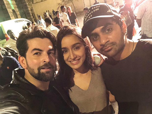Saaho: Neil Nitin Mukesh SHARES a photo with Shraddha Kapoor and director Sujeeth from the sets of Prabhas starrer