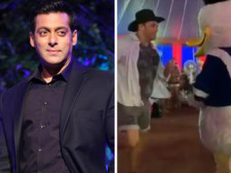 CUTE! Superstar Salman Khan dances with Donald Duck at the birthday party of nephew Ahil Sharma [watch video]