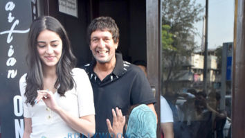 Ananya Panday and family snapped at Bastian in Bandra