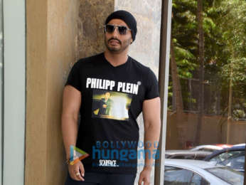 Arjun Kapoor snapped during India’s Most Wanted interviews