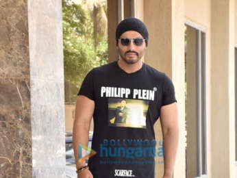Arjun Kapoor snapped during India’s Most Wanted interviews