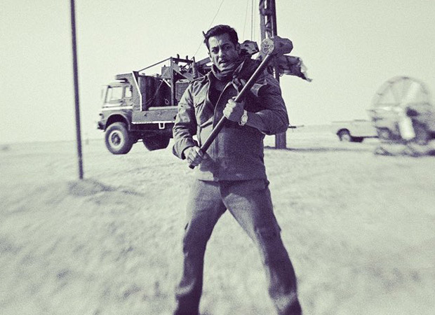 Bharat Salman Khan looks dapper as he poses at an oil field in the Middle East