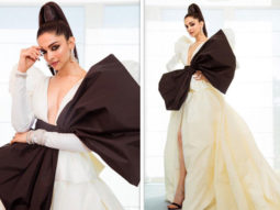 Cannes 2019 Day 1: Deepika Padukone is a SMOKESTORM in black and white Dundas couture at the French Rivera