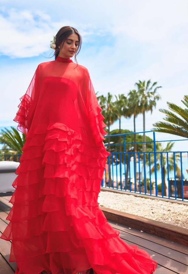 Cannes 2019 Day 5 Sonam Kapoor is blazing red, boho-chic diva in a Maison Valentino creation