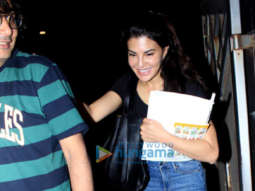 Jacqueline Fernandez snapped at Mukesh Chhabra’s office in Juhu