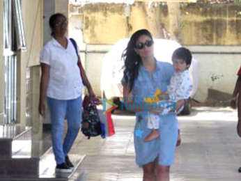 Kareena Kapoor Khan and Taimur Ali Khan spotted at play school in Bandra