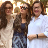 Karisma Kapoor and Kareena Kapoor Khan look stunning in this picture with their mother, Babita