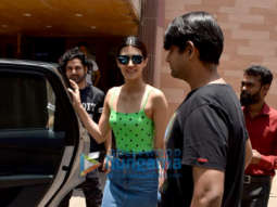 Kriti Sanon spotted at a dubbing studio