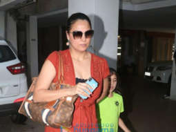 Lara Dutta snapped at a clinic in Bandra