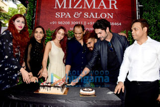 Nora Fatehi, Mohammad Azharuddin, Ashish Kapoor, Rekha Chaudhari snapped at the launch of Mizmar Spa & Salon in Bandra