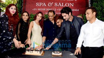 Nora Fatehi, Mohammad Azharuddin, Ashish Kapoor, Rekha Chaudhari snapped at the launch of Mizmar Spa & Salon in Bandra
