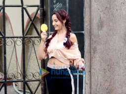 Nora Fatehi snapped at an ad shoot in Bandra