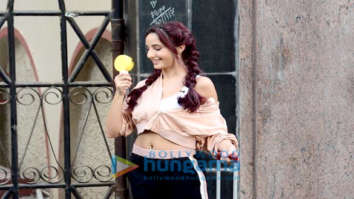 Nora Fatehi snapped at an ad shoot in Bandra