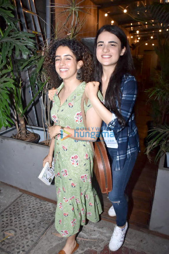 photos sanya malhotra and radhika madan snapped at the kitchen garden in juhu 1