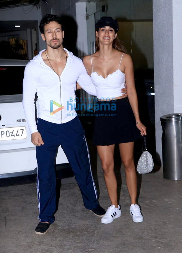 photos tiger shroff and disha patani snapped at sunny super sound for special screening of student of the year 2 2