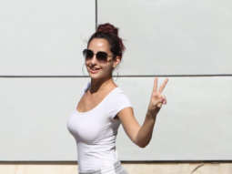 Photos: Nora Fatehi, Varun Dhawan, and Shraddha Kapoor spotted at a dance class in Andheri