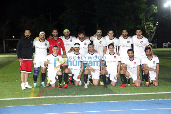 ranbir kapoor abhishek bachchan ahan shetty and others snapped during soccer match1 3