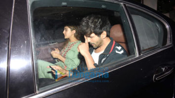 Sara Ali Khan, Kartik Aaryan and Imtiaz Ali spotted after shooting for ‘Love Aaj Kal 2’ in Bandra