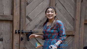 Sara Ali Khan snapped at a friend’s place in Versova