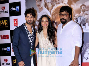Shahid Kapoor, Kiara Advani, Sandeep Reddy Vanga grace the trailer launch of Kabir Singh