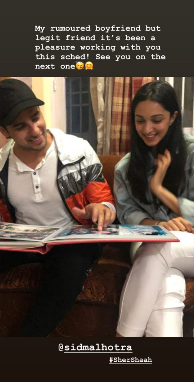 Shershaah: Kiara Advani bids adieu to 'rumoured boyfriend but legit friend' Sidharth Malhotra after schedule wrap