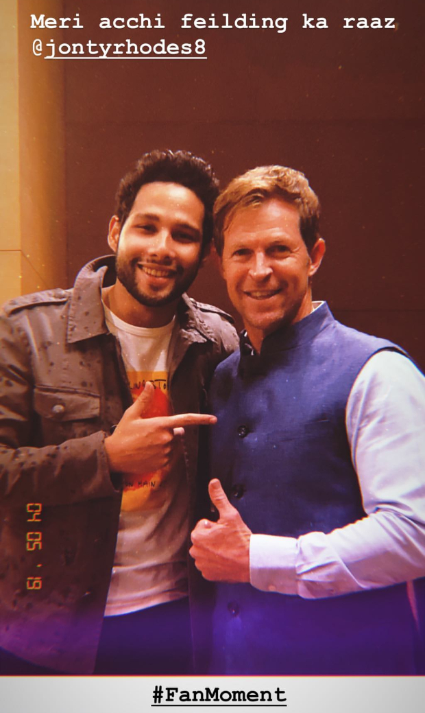 Siddhant Chaturvedi has a huge FANBOY moment upon meeting cricketer Jonty Rhodes